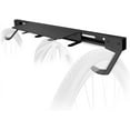 thumbnail image 1 of Koova Wall Mount Bike Storage Rack Garage Hanger for 2 Bicycles + Helmets | Fits All Bikes Even Large Cruisers / Big Tire Mountain Bikes | Heavy Duty Powder Coated Steel | Made In USA (2 Bik, 1 of 7