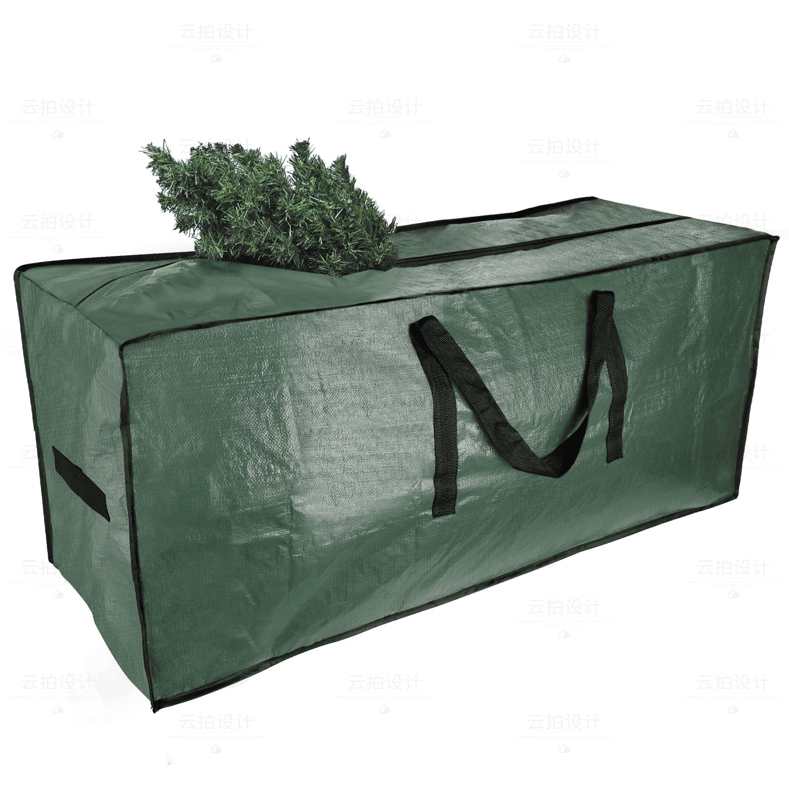 Plastic containers for xmas trees