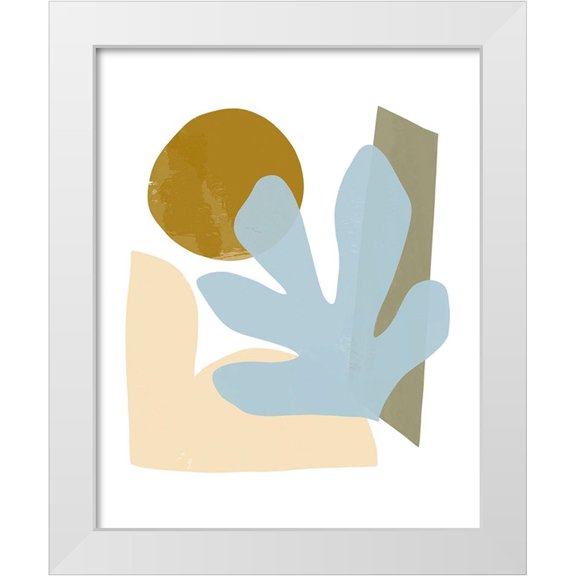 Kopcik, Emily 12x14 White Modern Wood Framed Museum Art Print Titled - Sky and Sand