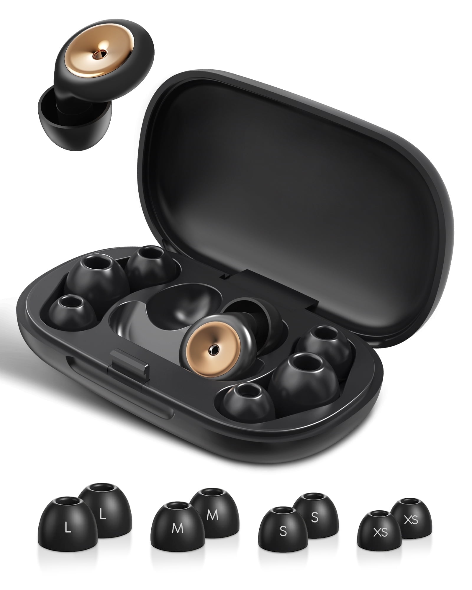 KOPEXY Ear Plugs for Sleeping Noise Cancelling, 45dB Quiet Earbud with 8 Eartips, Soft Reusable Noise-Reducing Earplugs, Silicone Hearing Protection Earplugs for Sleep, Deep Focus, Concert & Travel