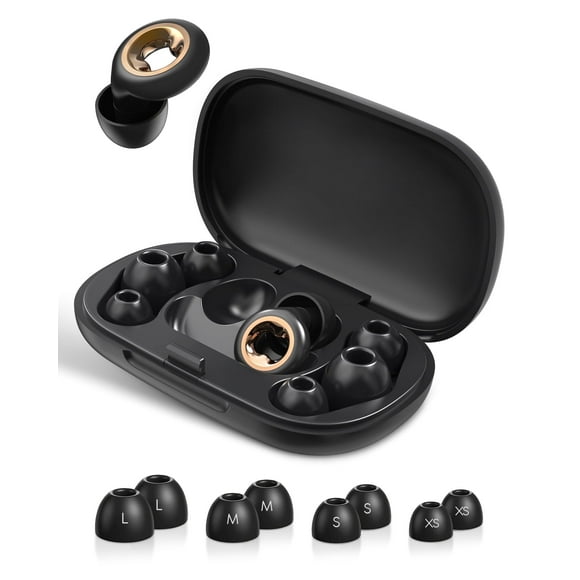 KOPEXY Ear Plugs for Sleeping Noise Cancelling, 45dB Quiet Earbud with 8 Eartips, Soft Reusable Noise-Reducing Earplugs, Silicone Hearing Protection Earplugs for Sleep, Deep Focus, Concert & Travel