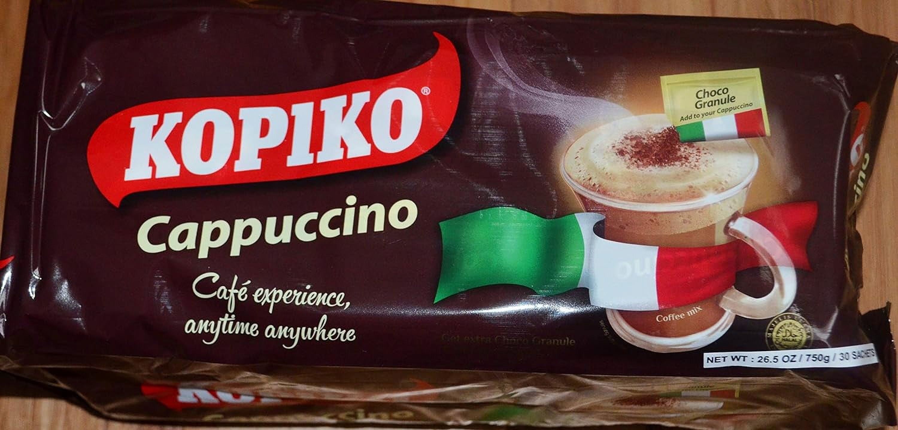 Kopiko Cappuccino Coffee with Choco Granule 30's - Walmart.com