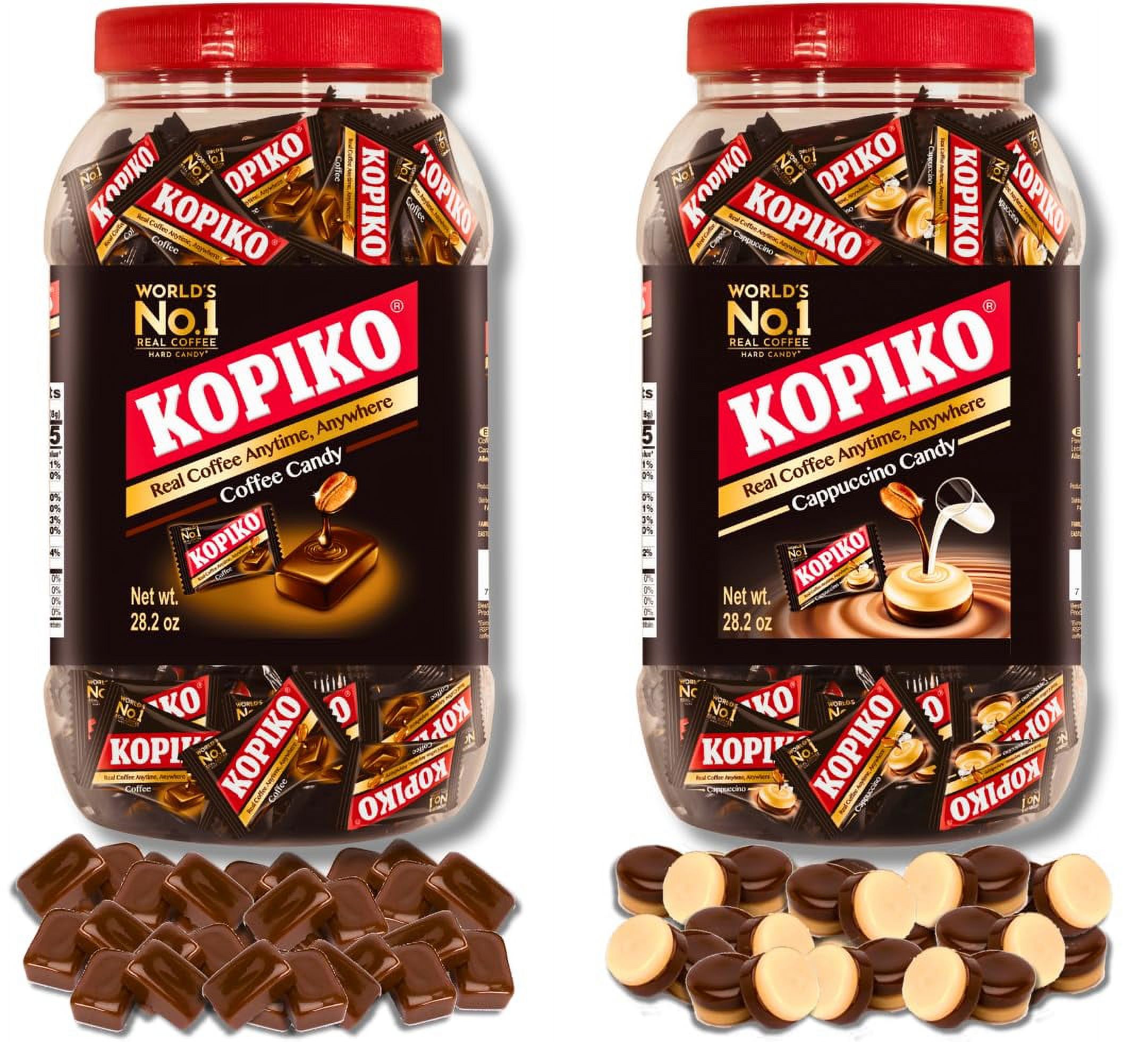 Kopiko Coffee And Cappuccino Candy In Jar Variety Bundle 2 Pack 800g 28 Kopiko Coffee And Cappuccino Candy In Jar Variety Bundle 2 Pack 800g 28