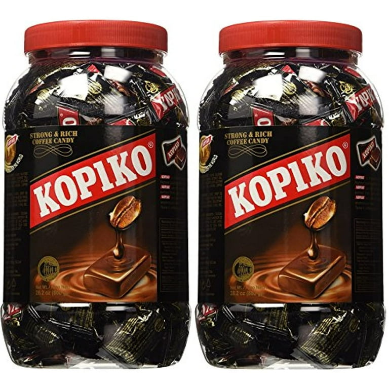 Kopiko Thai Sweets Coffee Candy in Jar, 800g/28.2oz (Pack of 2