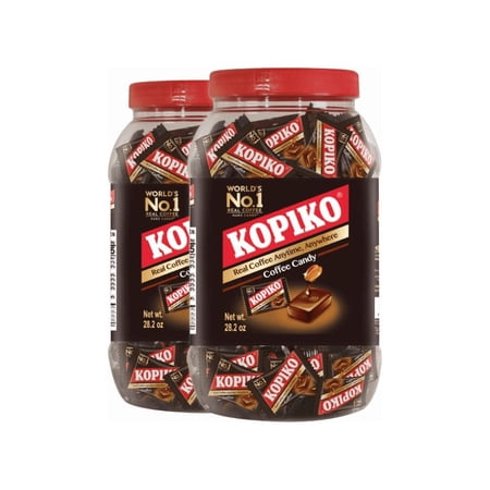 Kopiko Coffee Candy – World's #1 Coffee Hard Candy – Real Coffee Kick for On-the-Go Energy (2-Pack Mega Value)