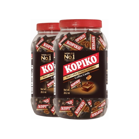 Kopiko Coffee Candy World's #1 Coffee Hard Candy Real Coffee Kick for On-the-Go Energy (2-Pack Mega Value)