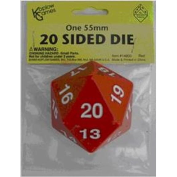 Koplow 14800 D20 Single 55 mm Countdown Red Bagged