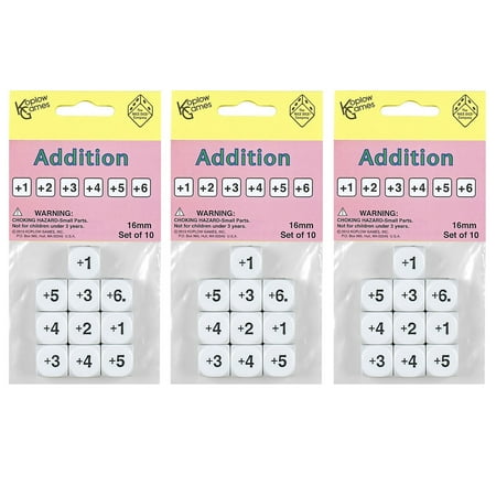 Koplow Games Addition Dice, 30 Pieces