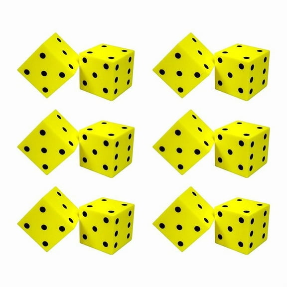 KOPLOW GAMES Dot Foam Dice Set, 2 Per Set, 6 Sets