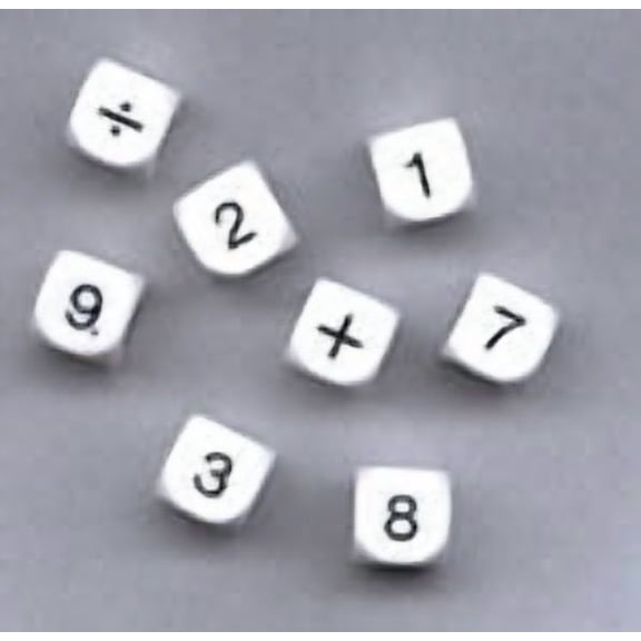 Whole Number Dice, Set of 8