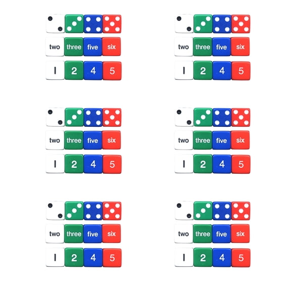 Koplow Games Number Dice Set, 72 Pieces