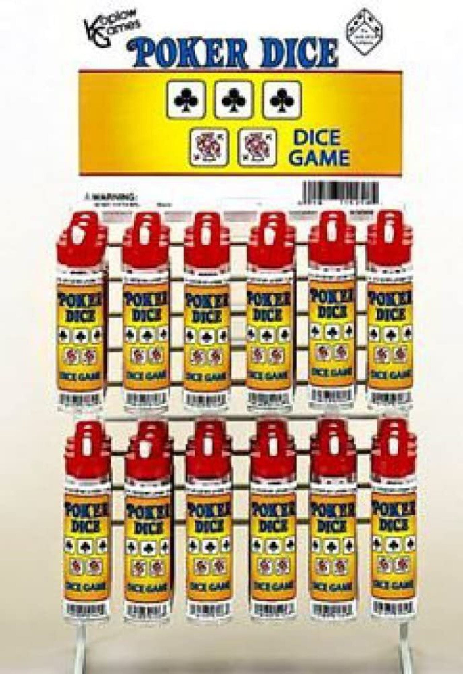 Koplow Games Poker Dice Game with 5 Dice Travel Tube and Gaming