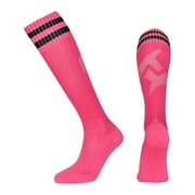Kopltyrfg Baseball Soccer Softball Socks for Kids Youth Men & Women Over-the-Calf Knee High Socks (Multiple Colors) Hot Pink