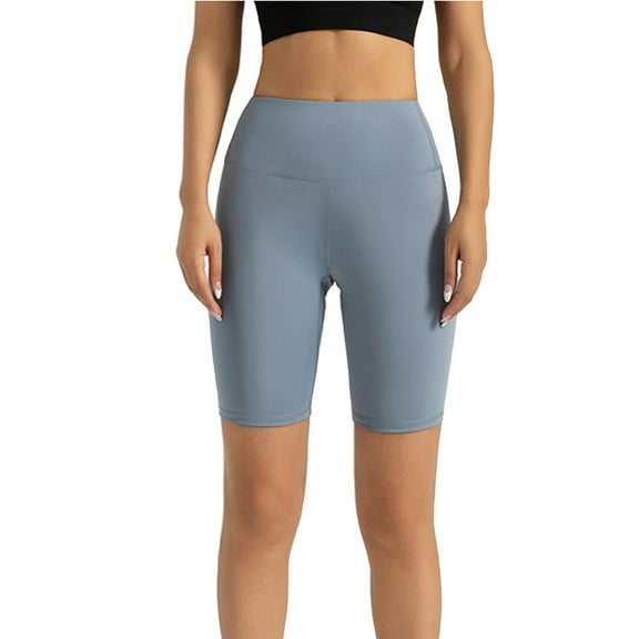 Kopltyrfg High Waist Biker Swim Shorts — Womens Quick Dry Multi-Sport Jammers Blue M