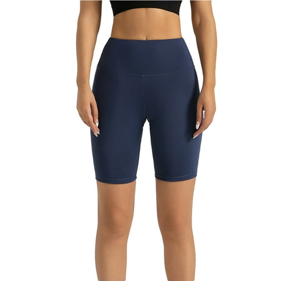 Kopltyrfg High Waist Biker Swim Shorts — Womens Quick Dry Multi-Sport Jammers Dark Blue S