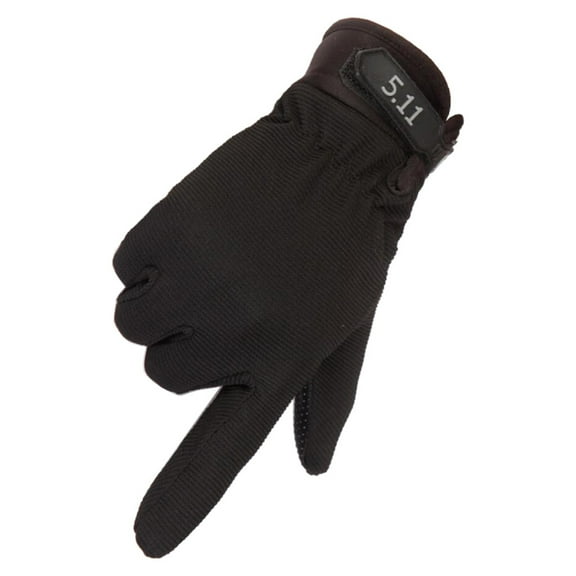 Kopltyrfg Kids Fishing Gloves, Camo Hunting Gloves for 4-8 Years Boy Girls, Sport Gloves for Children Bike Bars Climbing Gloves Cycling Black Free size