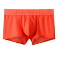 thumbnail image 1 of Kopltyrfg Mens Boxer Shorts Spandex Soft Mens Underwear Trunks Short For Male Orange 2XL, 1 of 4