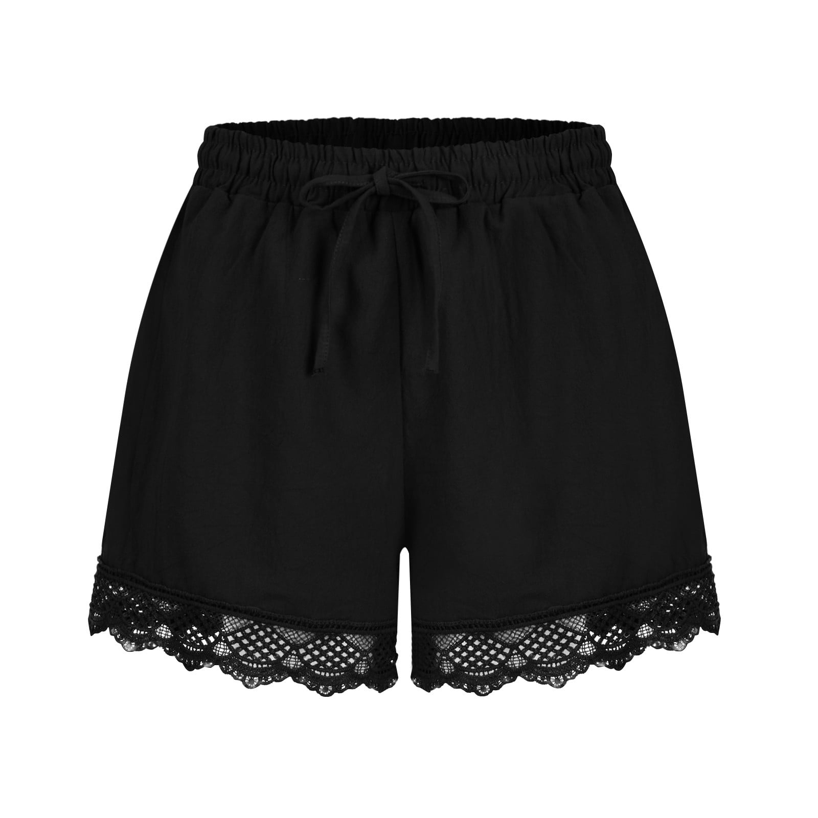 ZDRZK Womens Casual Shorts Womens Casual Cotton Linen Shorts