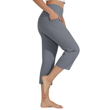 Kopltyrfg Women's Low Rise Capri Light Gray S