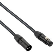 Kopul Studio Series 5 ft 3-Pin XLR DMX Cable, 110-Ohm 24 AWG Oxygen-Free Copper, 92% Shielding, Nickel-Plated Connectors, Flexible PVC Jacket for Stage, Theater, Concert and DJ Lighting