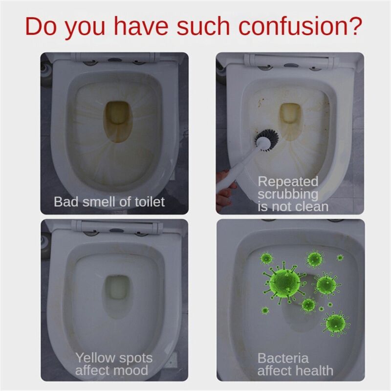 Kor 1/2x Touch Free Fizzy Foam Toilet Cleaner Best Splash Toilet