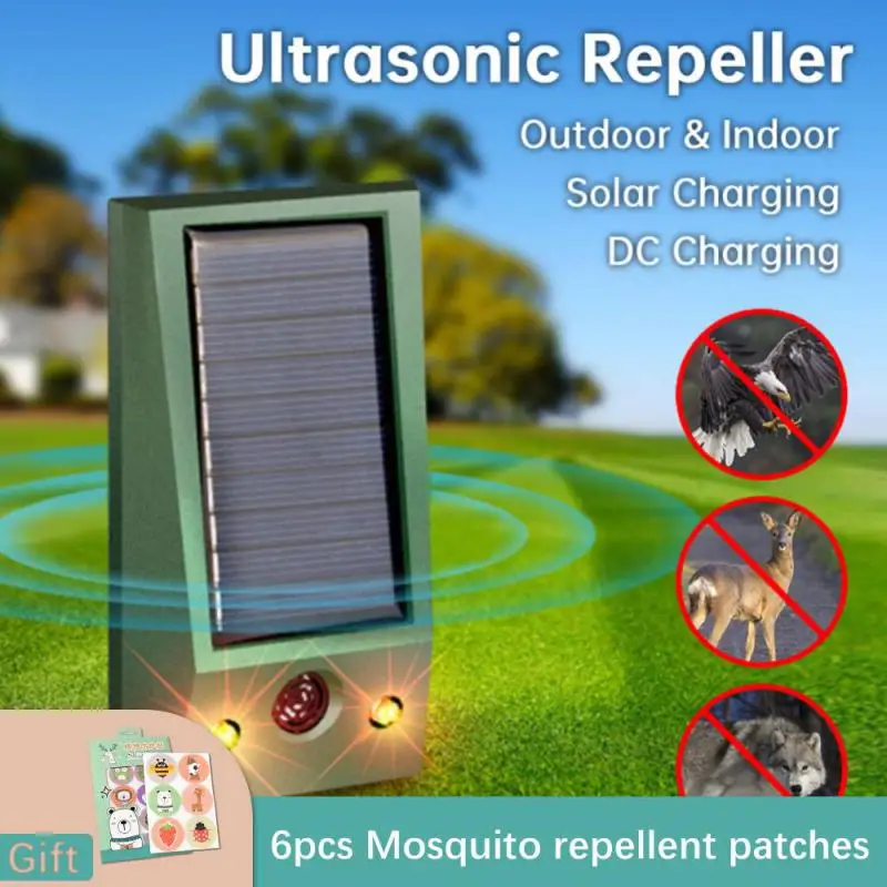 Kor Solar Powered Ultrasonic Electronic Bird Repellent Ip58 Waterproof