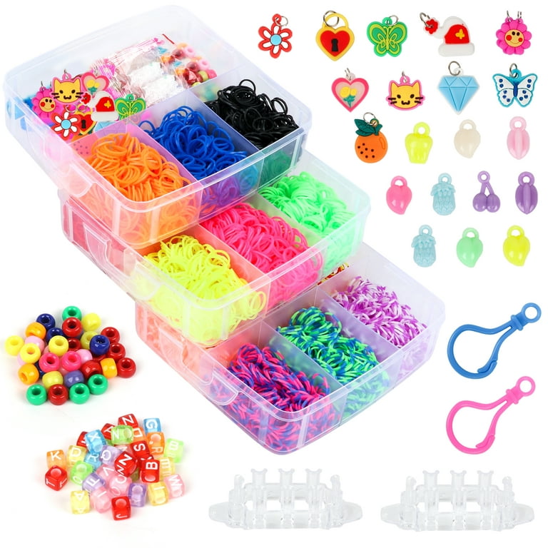 Rubber Band Bracelet Kit, Bracelet Making Kit for Kids, with Premium  Quality Braiding Accessories and 23 Unique Bright Colour Bands for DIY Gift  and Kids Friendship Bracelet Birthday Gift Kits