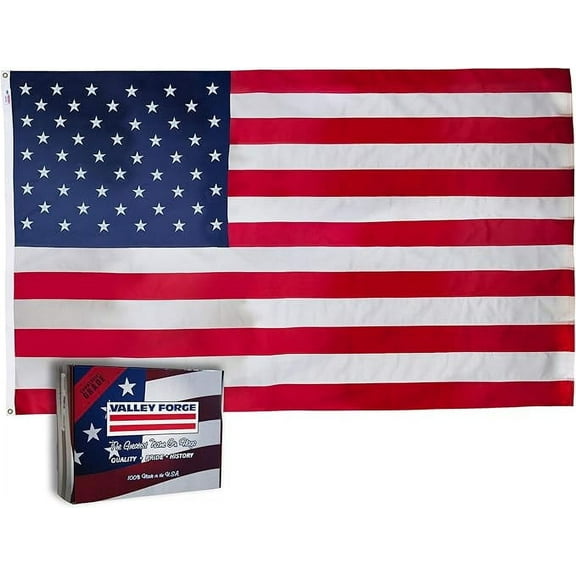 Valley Forge 6x10 FT Koralex US American Flag 2 Ply Polyester Commercial Grade