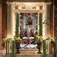 thumbnail image 1 of Koranda 35×70 Inch Christmas Door Cover, Features Santa Claus & Gnome Designs, Ideal for Christmas Day Door, Wall & Festival Party Decoration, Adds Festive Touch to Front Door or Indoor Home, 1 of 6