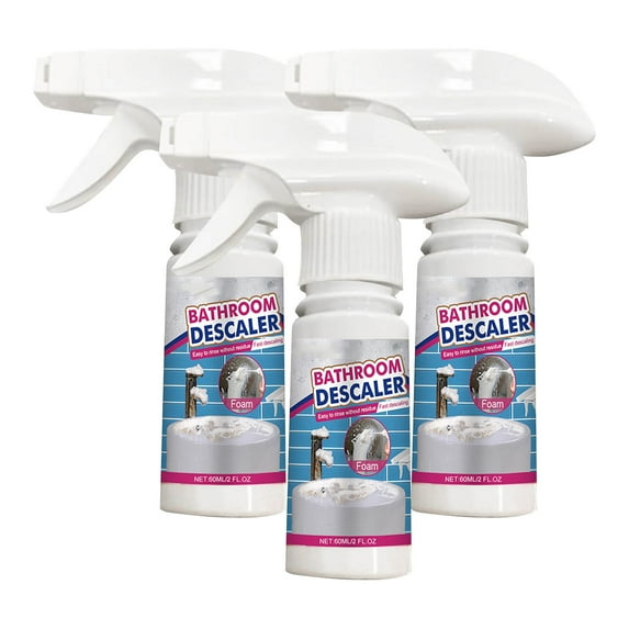 Koranda Bathroom Descaler Foam Cleaner, 2 FL OZ Stubborn Stains Remover for Tile, Faucet, Tub & Glass - Bathroom Cleaner for Deep Cleaning