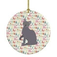 thumbnail image 1 of Korat Cat Christmas Ceramic Ornament 2.8 in x 2.8 in, 1 of 3