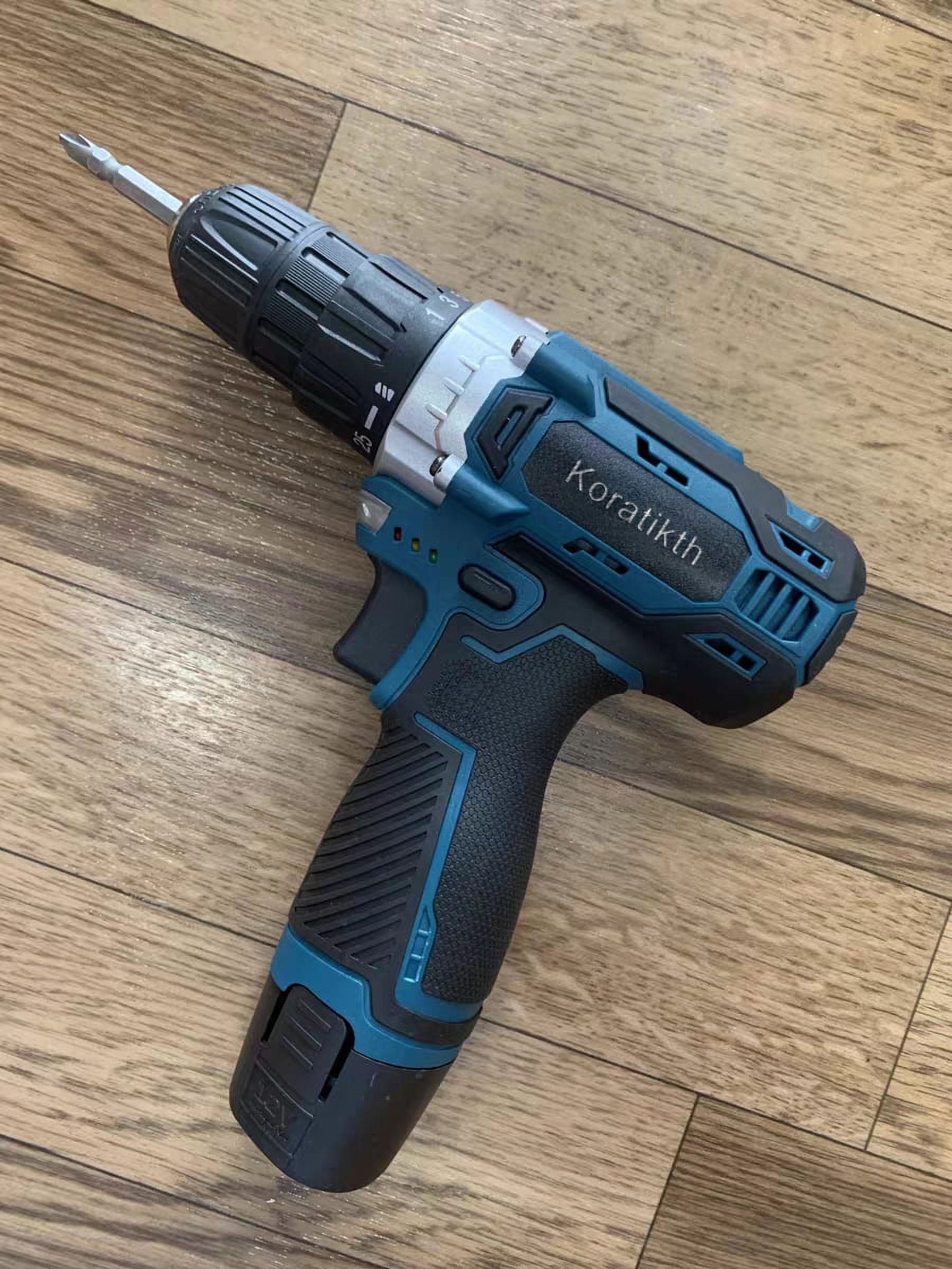 Koratikth Cordless Drill Driver Kit, 20V Max Impact Drill Set with