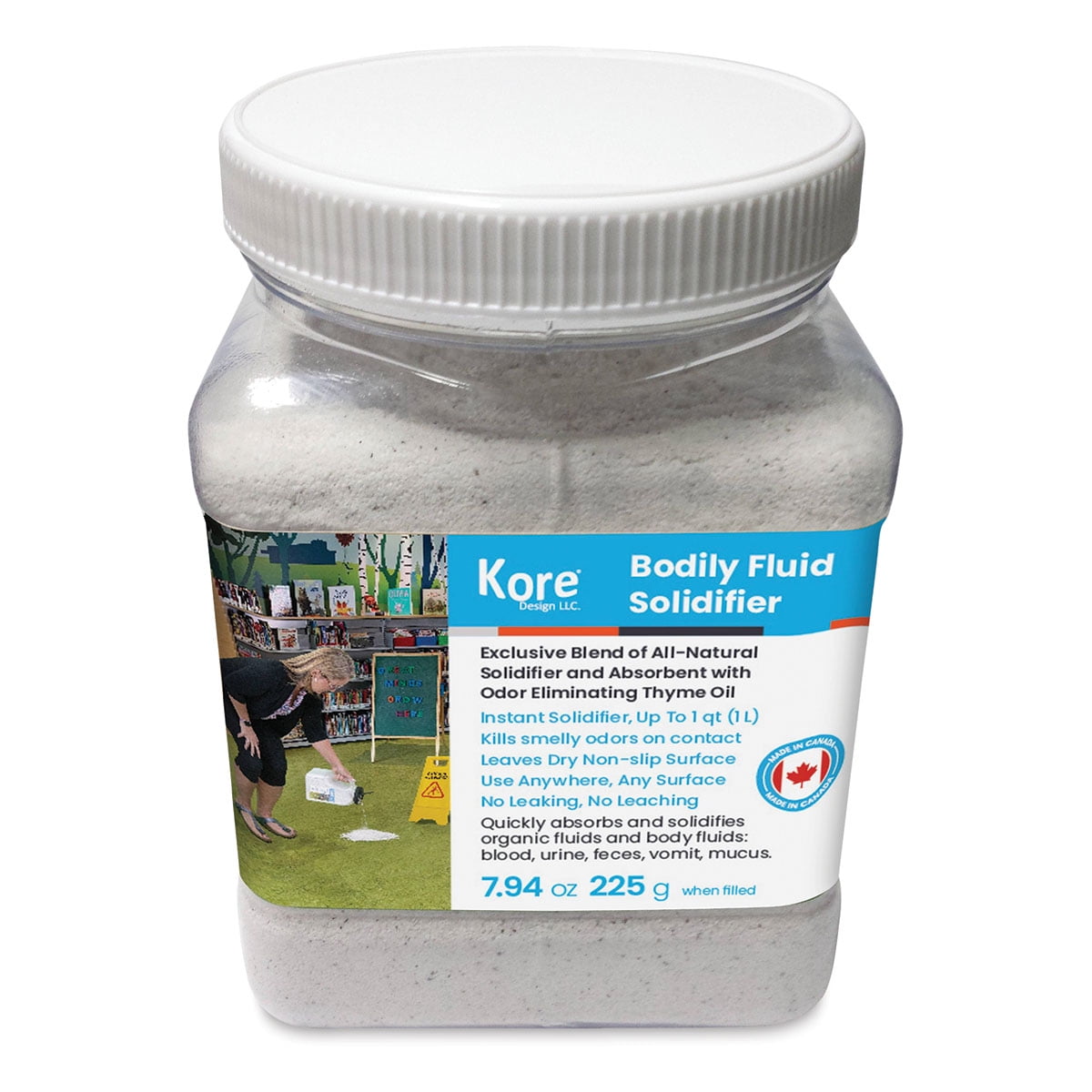 Kore Design Bodily Fluid Solidifier, Odor Eliminator, Non-Toxic, 0.5 lb ...