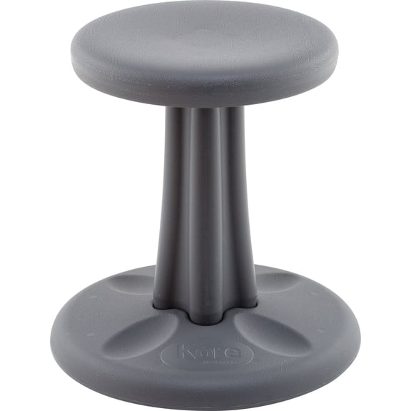 Kore Design Kids Wobble Stool, Flexible Seating, Ages 6-7, 14in Tall, Grey