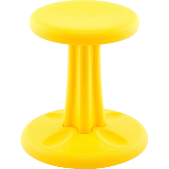Kore Design Kids Wobble Stool for ages 6-7, 14", Yellow