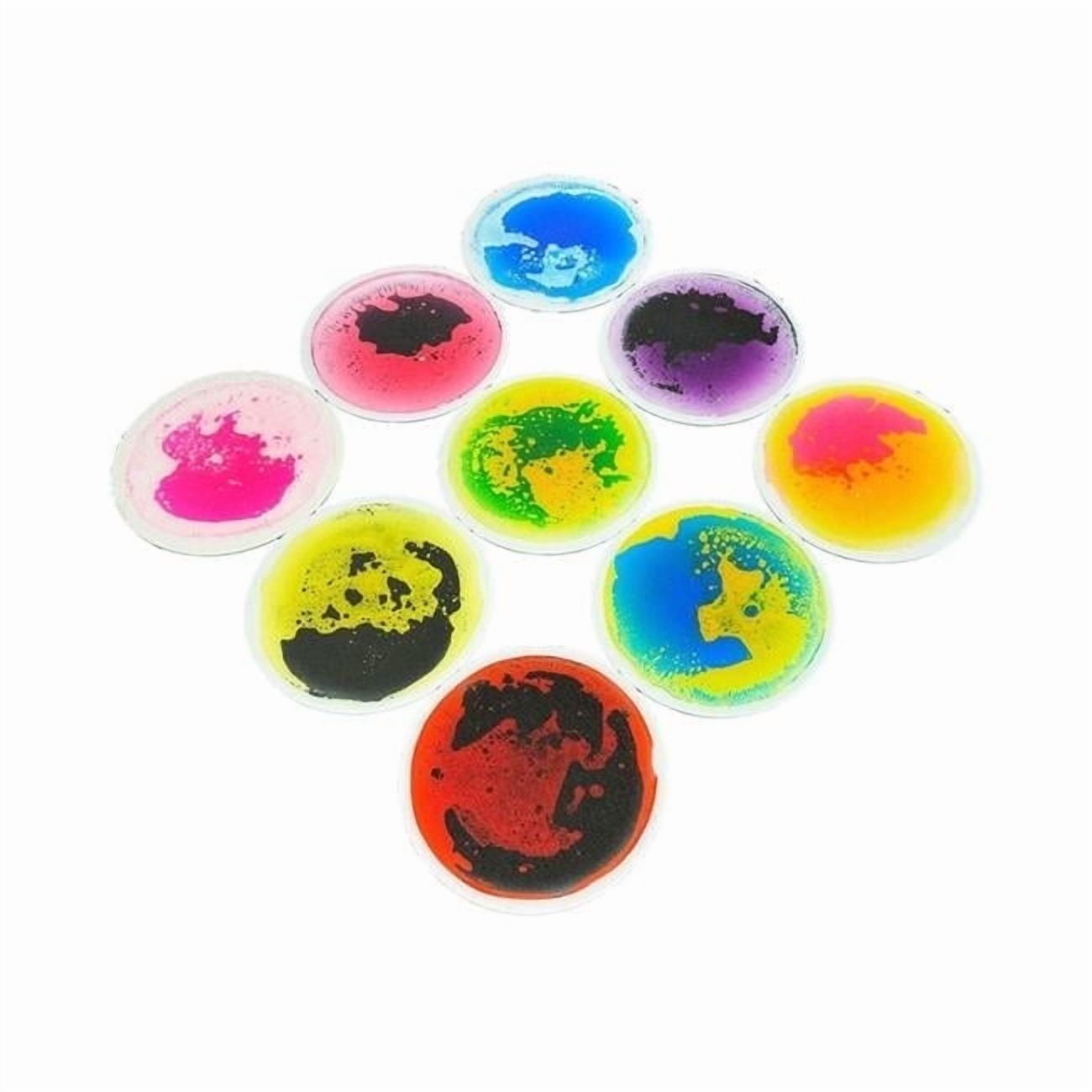 Kore Design™ Liquid Floor Tiles Assorted Color Disc (12”) - 1 Set (9pcs)