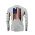 thumbnail image 1 of Kore Men&amp;rsquo;s Dry and Cool Sunblocker Workwear Long Sleeve Shirt &amp;ndash; American Flag (Gray)&amp;hellip;, 1 of 2