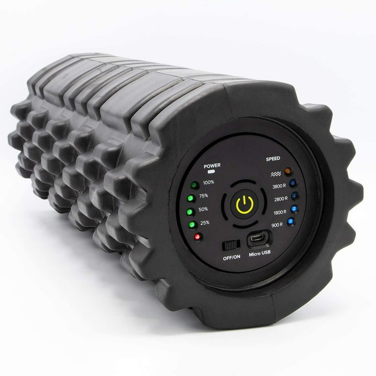 KoreSurge Vibrating Foam Roller 4 Speed High Intensity Vibrating Roller Relieves Deep Tissue Muscle Tension and Soreness