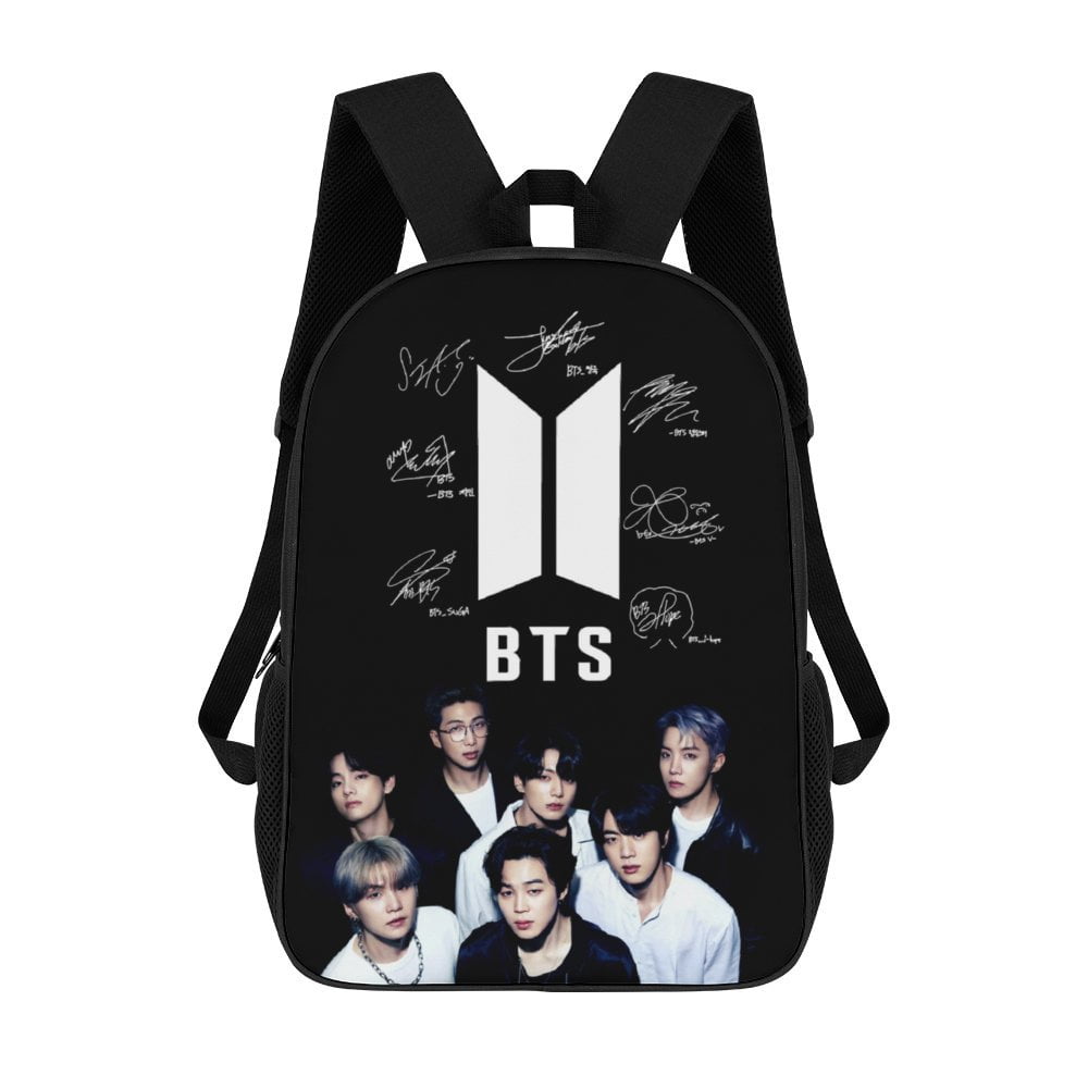 Korea BTS Unisex, Leisure Backpack for Adults ,17 Inch Backpack, Large Capacity Travel Backpack, Men's And Women's Laptop Backpacks