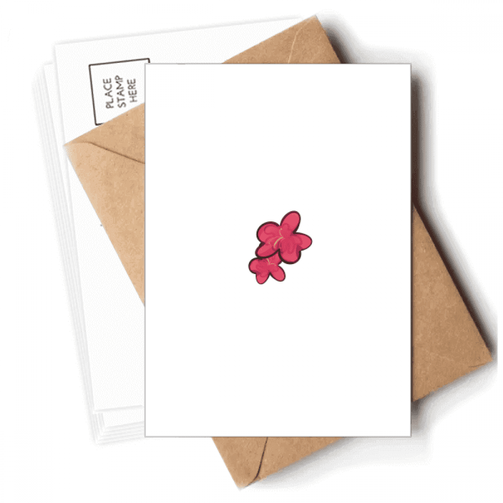 Korea Hibiscus Flowers Botany Postcards Envelopes Blank Note Cards Mailing