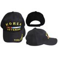 thumbnail interactive-video image 1 of Korea War Veteran Ribbon Cap – Black Embroidered Baseball Hat – Trade Winds Adjustable Strapback 1 of 6