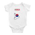 thumbnail image 1 of Korea Map Flag Baby Rompers Newborn Clothes Outfits (White, 12-18 Months), 1 of 5