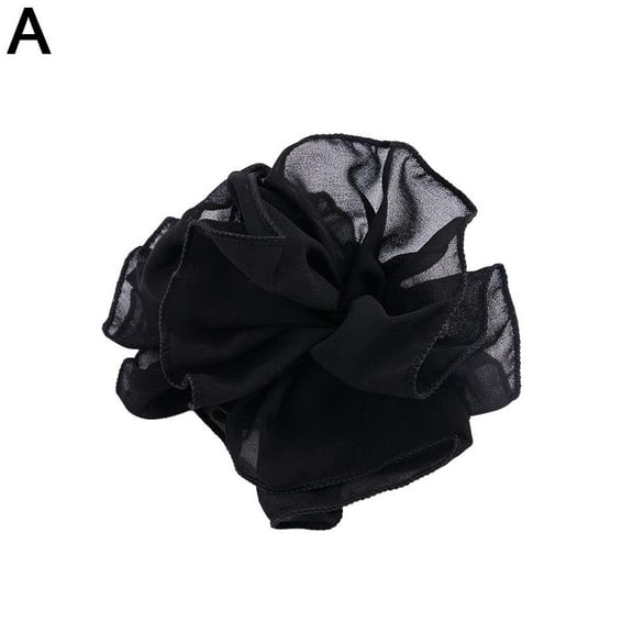 Korea Simple Hairpin New Large Women Ribbon Rose Jaw Accessories Fabric Clips Clamps Flower Claw
