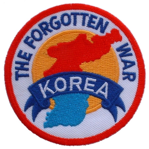 Korea The Forgotten War Patch Blue & White 3"