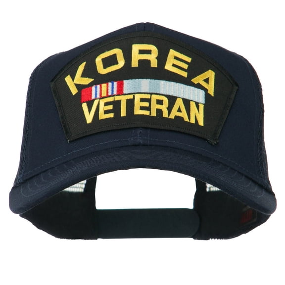 Korea Veteran Military Patched Mesh Back Cap - Navy OSFM