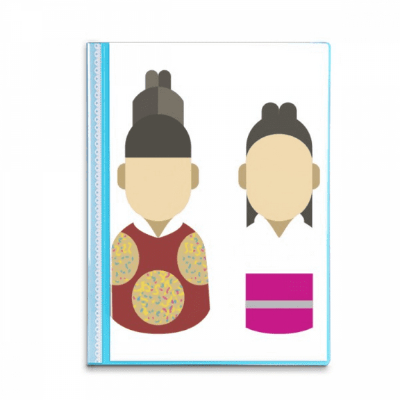 Korea traditional prince and princess Book Sheet Protectors Portfolio Binder Folder