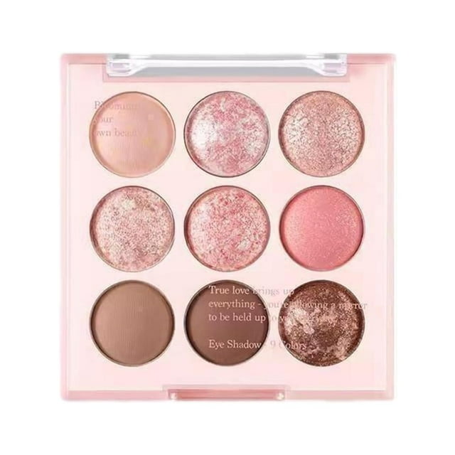 Korean 9 Colors Eyeshadow Palette Waterproof Matte/Glitter Palette ...