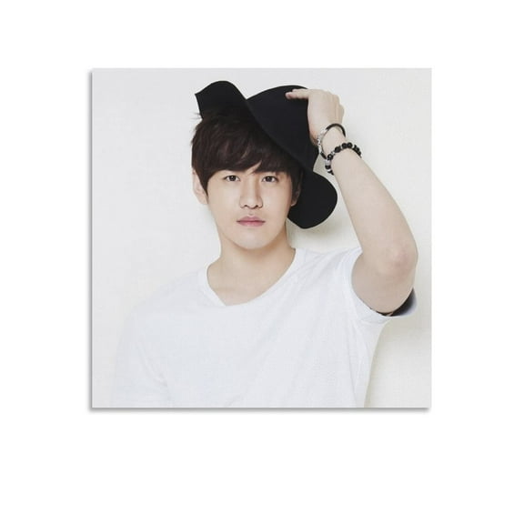 Korean Actor Kim Mu Jun Posters for Room Aesthetic Canvas Wall Art Painting Retro Wall Decor Pictures for Kitchen Dining Room