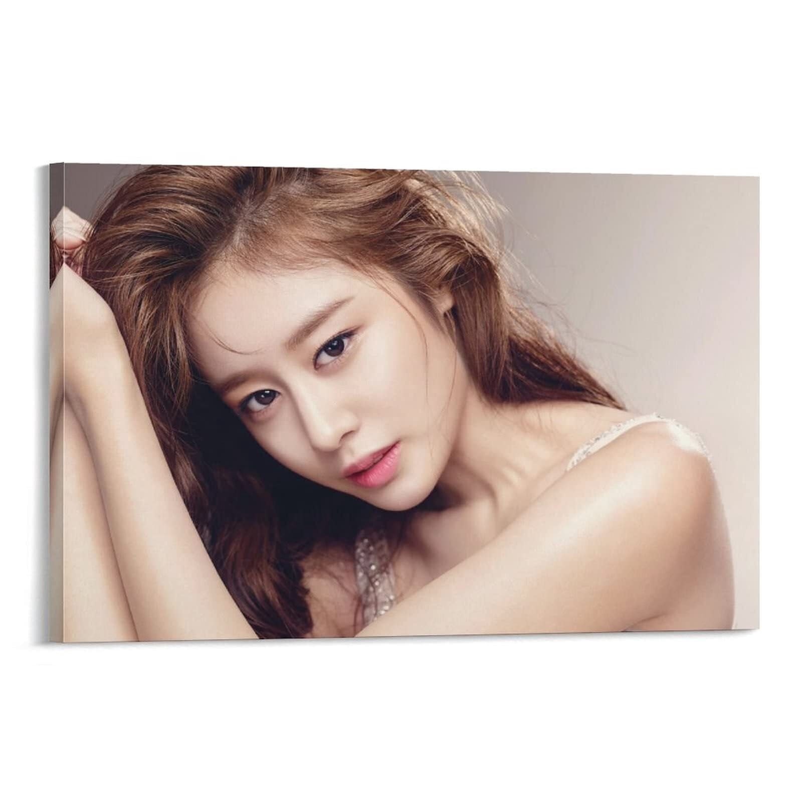 Korean Actress Park Ji-Yeon Posters for Room Aesthetic Canvas Wall Art ...