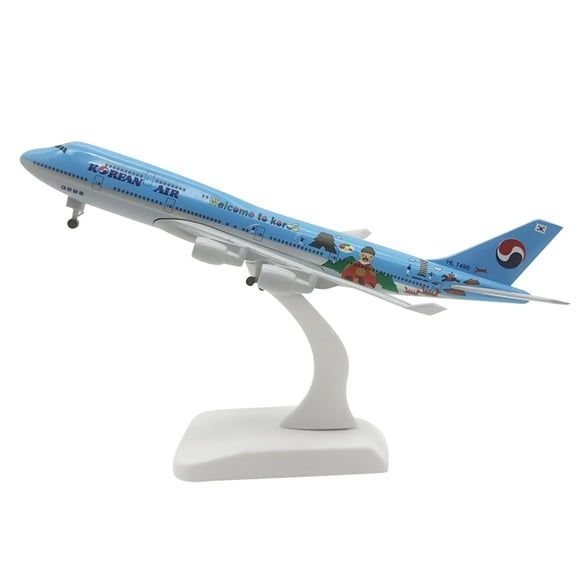 Korean Air B747 Diecast Model Airplane 1:350 Scale, Premium Desktop Decoration for Aviation Fans
